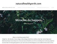 Tablet Screenshot of naturalhealthperth.com